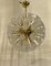 Mid-Century Murano Glass Sputnik Chandelier with White Flowers, 1980 3