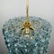 Large Mid-Century Ice Murano Glass Chandelier from Venini, Italy, 1980s 12