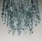 Large Mid-Century Ice Murano Glass Chandelier from Venini, Italy, 1980s 9