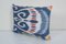 Decorative Ikat Lumbar Cushion Cover in Blue 3