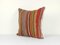 Turkish Striped Wool Kilim Rug Cushion Cover 3
