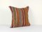 Turkish Striped Wool Kilim Rug Cushion Cover 2