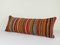 Long Anatolian Striped Kilim Lumbar Cushion Cover 3