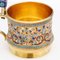 19th Century Imperial Russian Solid Silver-Gilt Enamel Tea Glass Holder, 1880s 2