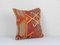 Mid-20th Century Anatolian Striped Kilim Square Cushion Cover 2