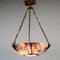 French Art Nouveau Enameled Ceiling Lamp 6