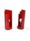 Lampes de Bureau Eclipse Rouge Vif de Candle, Italie, 1970s, Set de 2 12