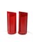 Bright Red Eclipse Table Lamps from Candle, Italy, 1970s, Set of 2 1