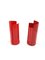 Lampes de Bureau Eclipse Rouge Vif de Candle, Italie, 1970s, Set de 2 14