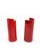 Lampes de Bureau Eclipse Rouge Vif de Candle, Italie, 1970s, Set de 2 4