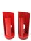 Bright Red Eclipse Table Lamps from Candle, Italy, 1970s, Set of 2 6
