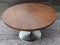 Vintage Round Coffee Table With Chromed Aluminum Stand, 1960s 1