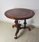 Viktorianischer runder Tisch aus Nusswurzelholz, Mahagoni & Ebenholz 2
