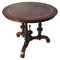 Victorian Burr Walnut, Mahogany & Ebony Circular Centre Table, Image 1