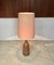 Large German Table Lamp in Ceramic with Wild Silk Lamp Shade, 1960s, Image 10