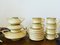 Mid-Century Modern Italian Modernist Stackable Tea Set in Ceramic from SC3, 1970s, Set of 9, Image 1