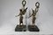 Bronze Statuettes on Marble Bases, Set of 2, Image 2