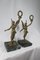 Bronze Statuettes on Marble Bases, Set of 2 8