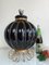 French Pumpkin Shape Ceramic Table Lamp by Robert Kostka, 1970s 3