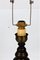 Vintage Wood and Brass Table Lamp 4