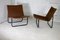 Chocolate Chairs aus Stahl & Leinen von Kebe, Dänemark, 1975, 2er Set 23