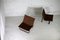 Chocolate Chairs aus Stahl & Leinen von Kebe, Dänemark, 1975, 2er Set 6