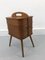 Mueble de costura de madera, años 60, Imagen 10