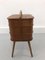 Mueble de costura de madera, años 60, Imagen 11