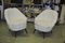 Mid-Century White Faux Fur Lounge Chair, 1950s Set of 2, Image 1
