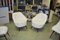 Mid-Century White Faux Fur Lounge Chair, 1950s Set of 2 5