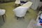 Mid-Century White Faux Fur Lounge Chair, 1950s Set of 2, Image 3
