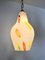 Mid-Century Italian White Murano Glass Pendant Lamps with Murrine, 1970s, Set of 2, Image 5