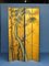 Oriental Four Panel Folding Screen in Lacquered Gold, 1980s 9