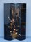 Oriental Four Panel Folding Screen in Lacquered Gold, 1980s 7