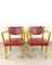 Swedish Red Dining Chairs, 1940s, Set of 8 4