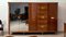 Cassettiera Mid-Century intarsiata con armadio di Paolo Buffa, Italia, anni '50, set di 2, Immagine 8