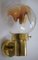Lámpara de pared vintage de cristal de Murano, Imagen 3