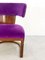 Art Deco Italian Purple Velvet Armchair by Ernesto Lapadula, Image 4
