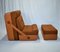 Mid-Century Folding Lounge Chair and Footstool, 1970s 9