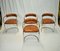 Chrome Dining Chairs in the Style of Gastone Rinaldi, 1980s, Set of 4 10