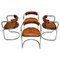 Chrome Dining Chairs in the Style of Gastone Rinaldi, 1980s, Set of 4, Image 1