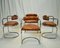 Chrome Dining Chairs in the Style of Gastone Rinaldi, 1980s, Set of 4 2