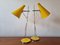 Mid-Century Yellow Table Lamps by Josef Hurka for Lidokov, 1960s, Set of 2 8