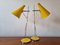 Mid-Century Yellow Table Lamps by Josef Hurka for Lidokov, 1960s, Set of 2, Image 8