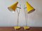 Lampes de Bureau Mid-Century Jaunes par Josef Hurka pour Lidokov, 1960s, Set de 2 2