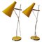 Lampes de Bureau Mid-Century Jaunes par Josef Hurka pour Lidokov, 1960s, Set de 2 1