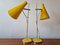 Lampes de Bureau Mid-Century Jaunes par Josef Hurka pour Lidokov, 1960s, Set de 2 7