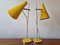 Mid-Century Yellow Table Lamps by Josef Hurka for Lidokov, 1960s, Set of 2, Image 7