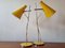 Mid-Century Yellow Table Lamps by Josef Hurka for Lidokov, 1960s, Set of 2 9