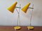 Lámparas de mesa Mid-Century amarillas de Josef Hurka para Lidokov, años 60. Juego de 2, Imagen 10
